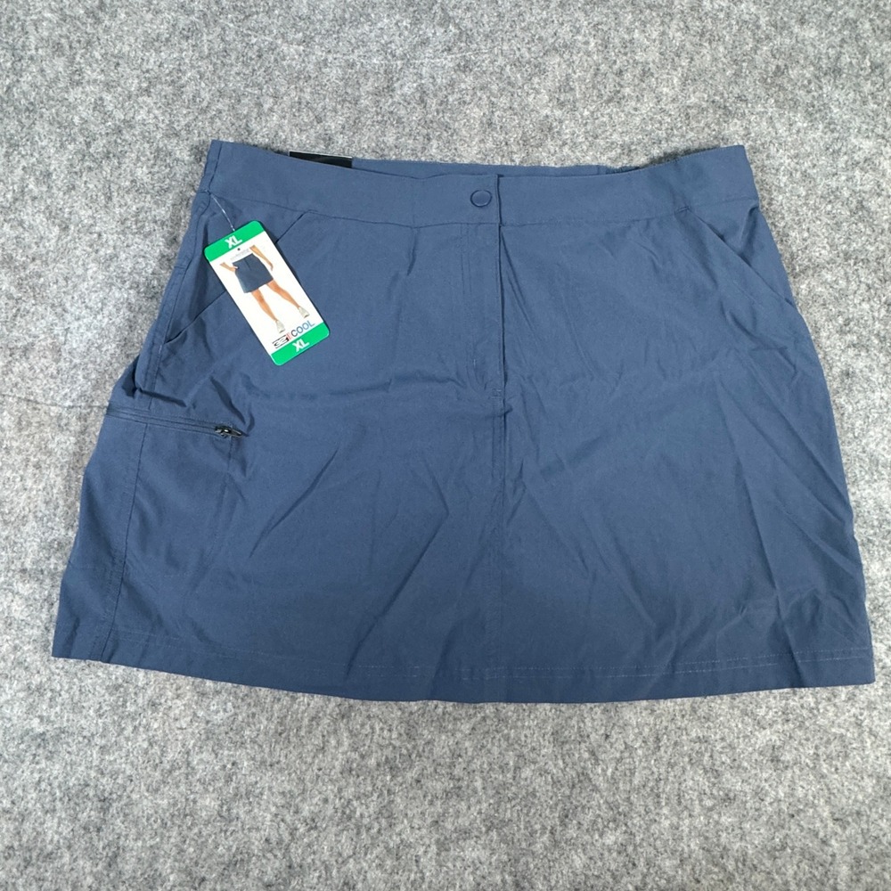 32 Degrees Cool Womens XL Blue Active Golf Tennis Skort Built-in Shorts NEW